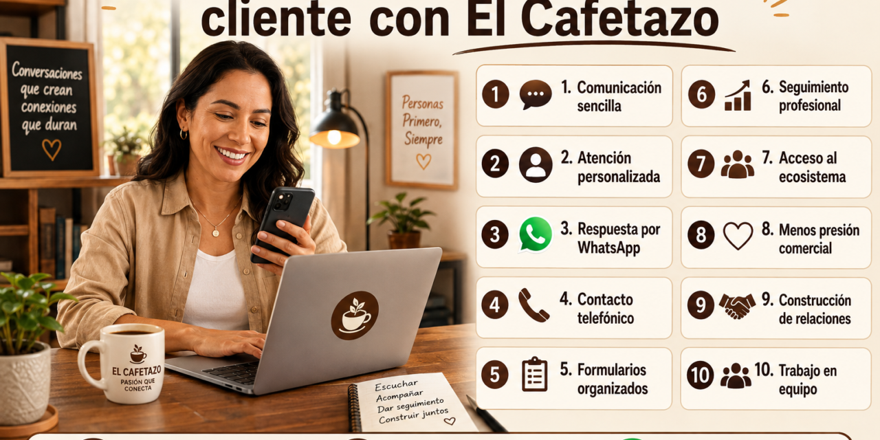 2 De una conversación a un nuevo cliente con El Cafetazo