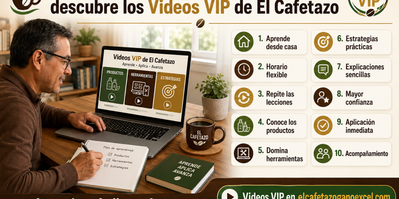 Capacitación desde casa: descubre los Videos VIP de El Cafetazo