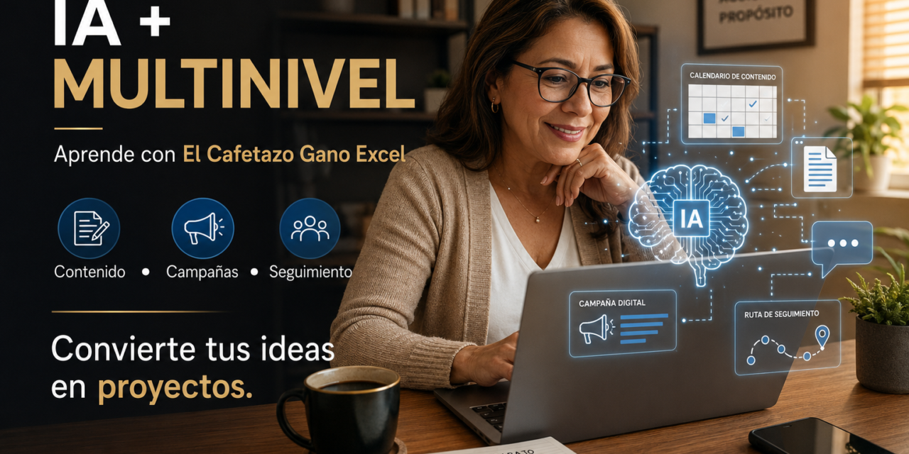 4 De multinivel tradicional a proyecto inteligente: aprende IA con El Cafetazo Gano Excel