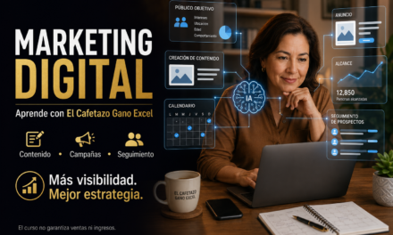 De invisible a estratégico: aprende Marketing Digital con El Cafetazo Gano Excel