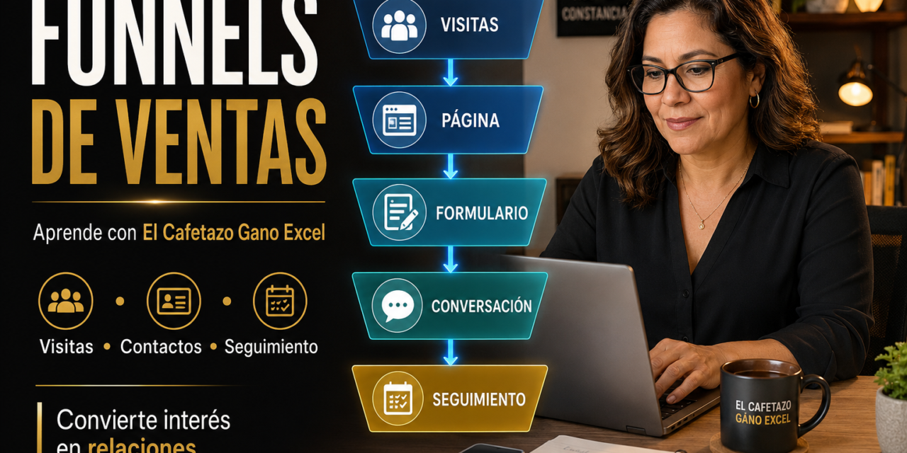 De visitante a relación: aprende Funnels de Ventas con El Cafetazo Gano Excel