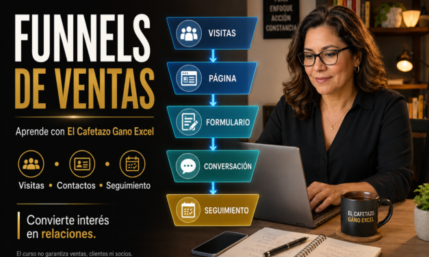 De visitante a relación: aprende Funnels de Ventas con El Cafetazo Gano Excel